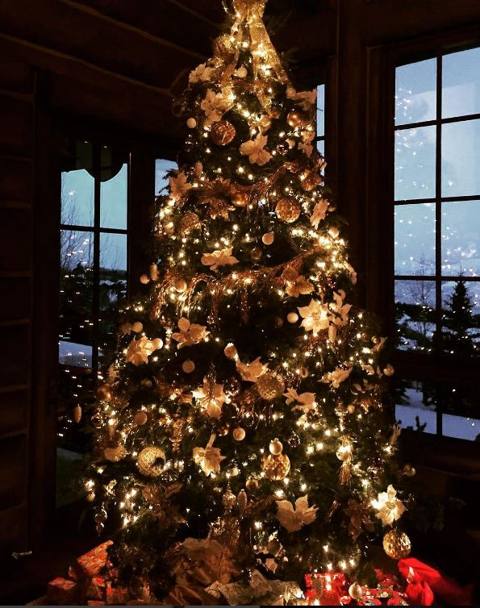 L&#39;albero di Natale di Lewis Hamilton (Instagram)